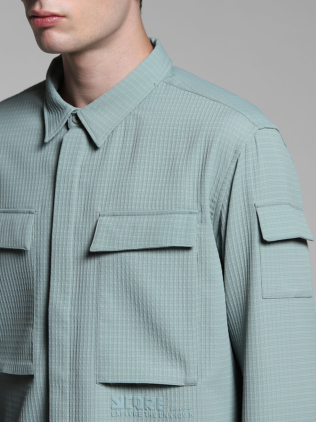 Iceberg Green Patch Pocket Oversized Shirt