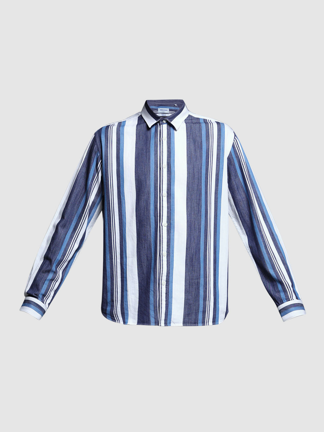 Blue Yard Dyed Striped Shirt