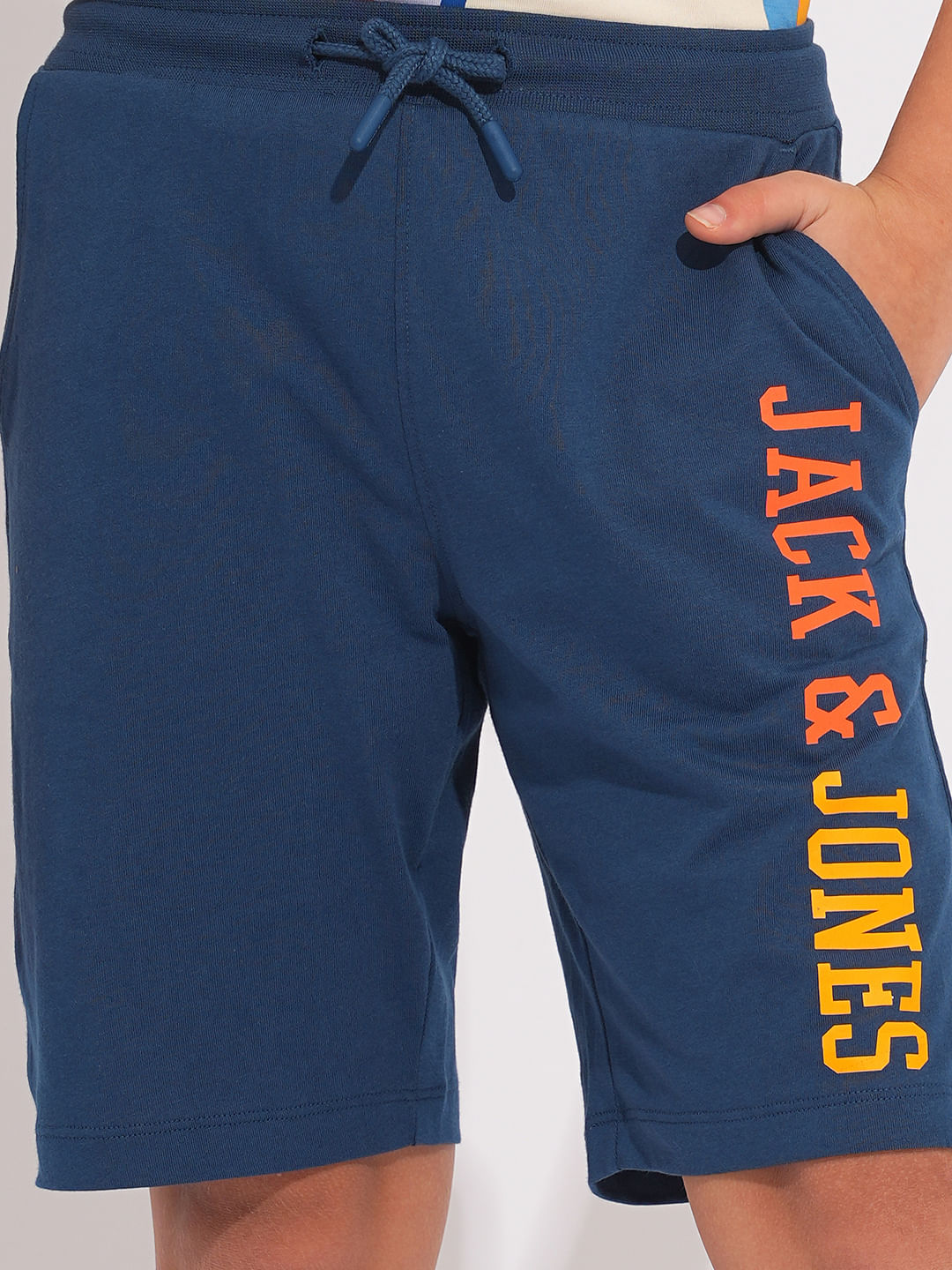 Boys Blue Printed Co-ord Set Shorts