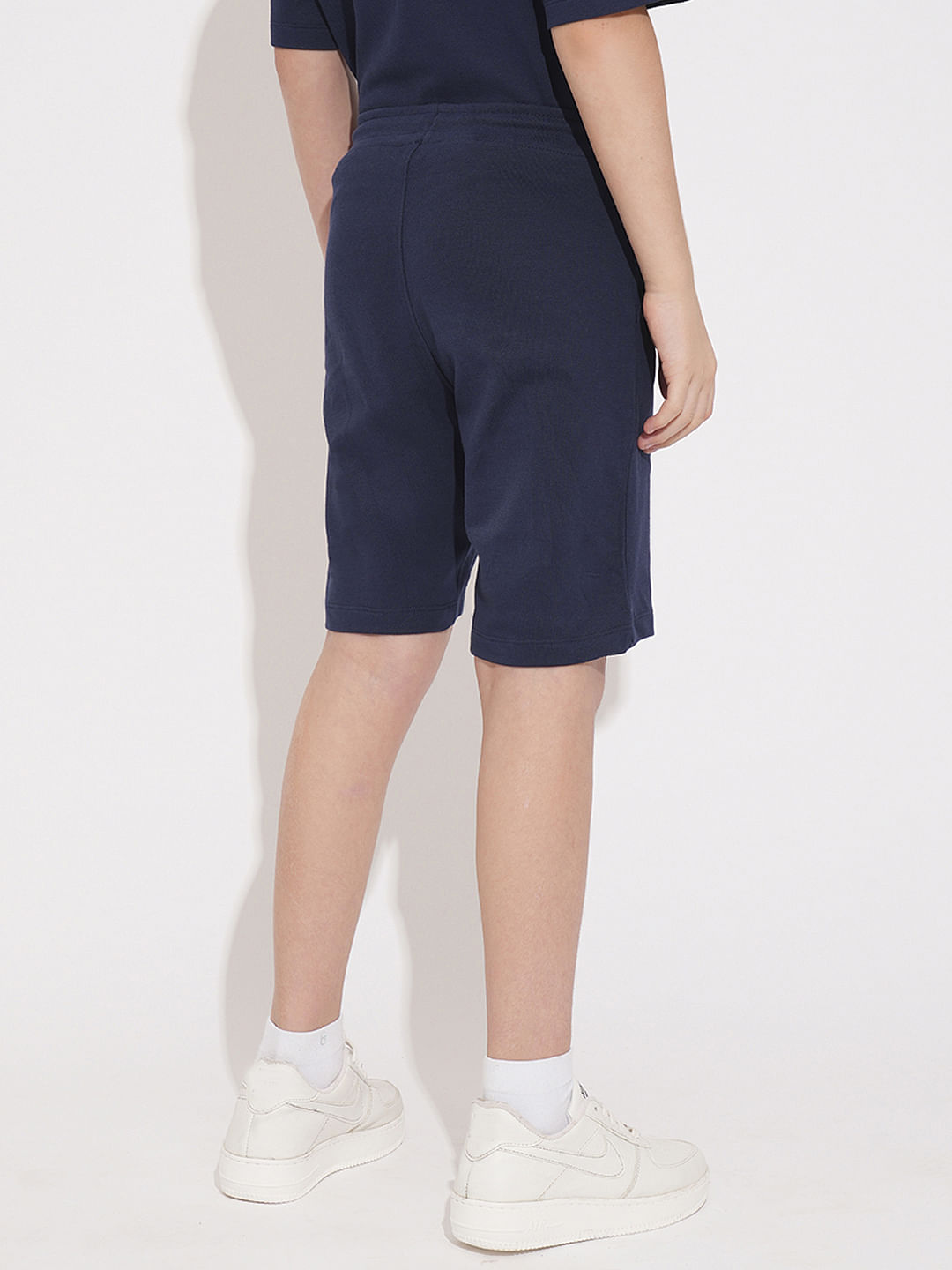 Boys Blue Printed Co-ord Set Shorts