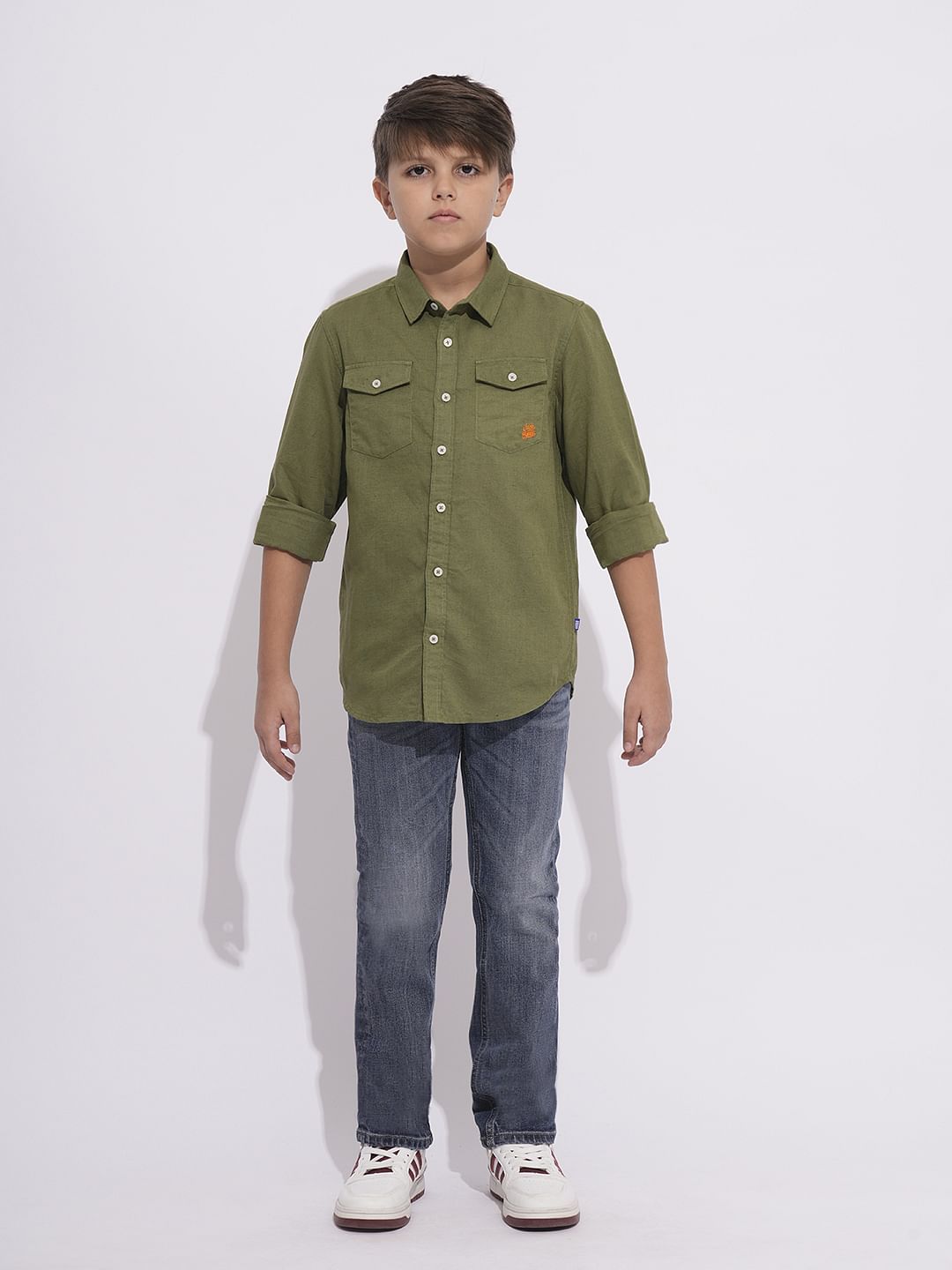 Light Blue Mid Rise Washed Loose Fit Jeans