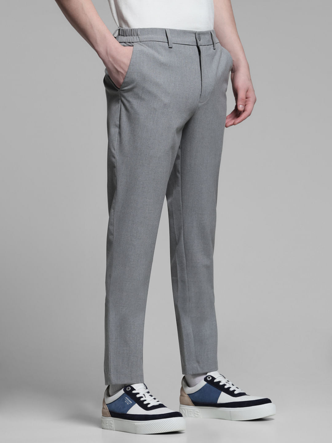 GREY SLIM FIT CHINOS