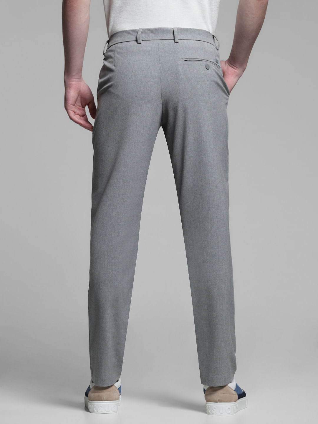 GREY SLIM FIT CHINOS