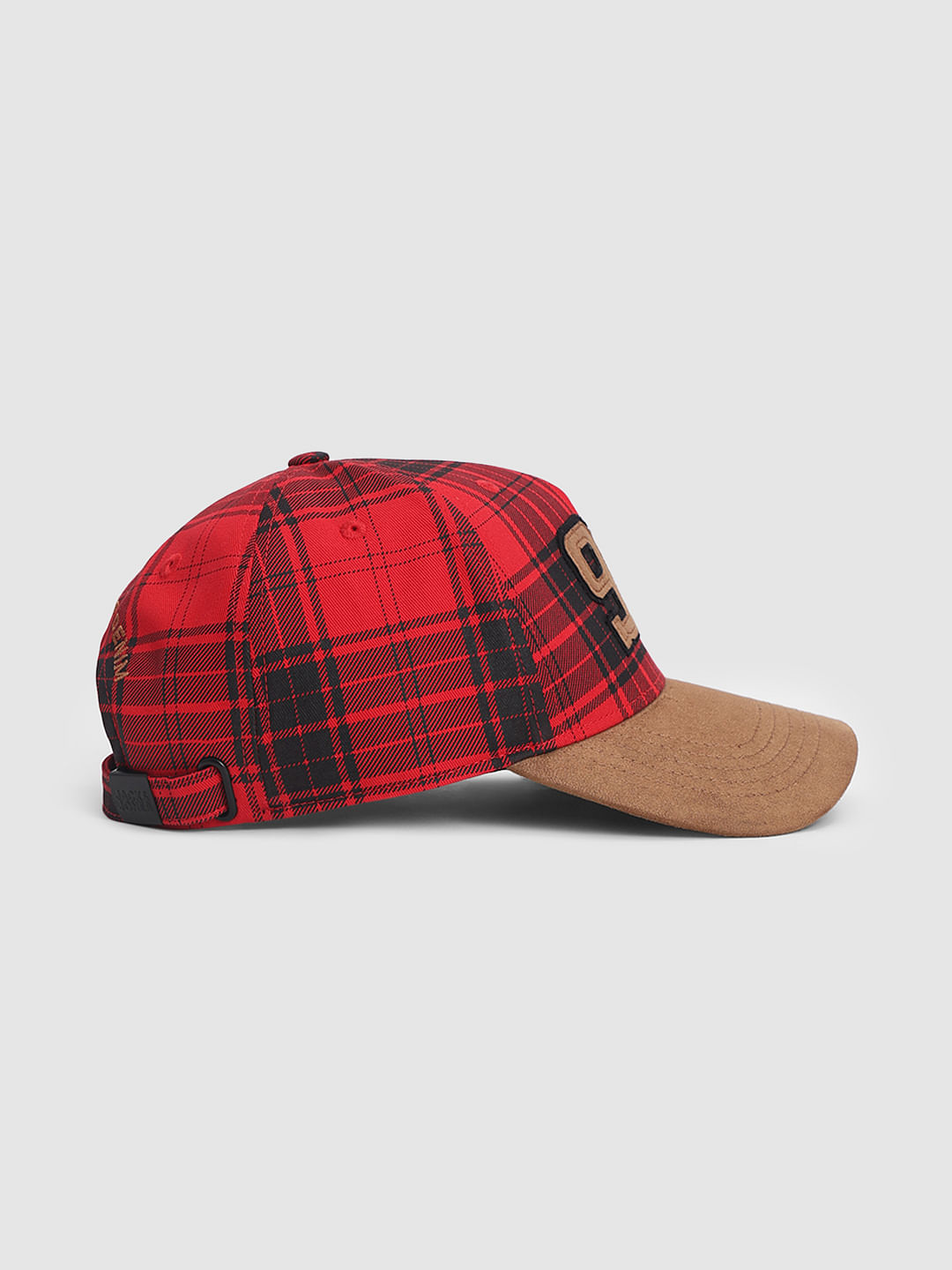 Red Varsity Suede Baseball Cap
