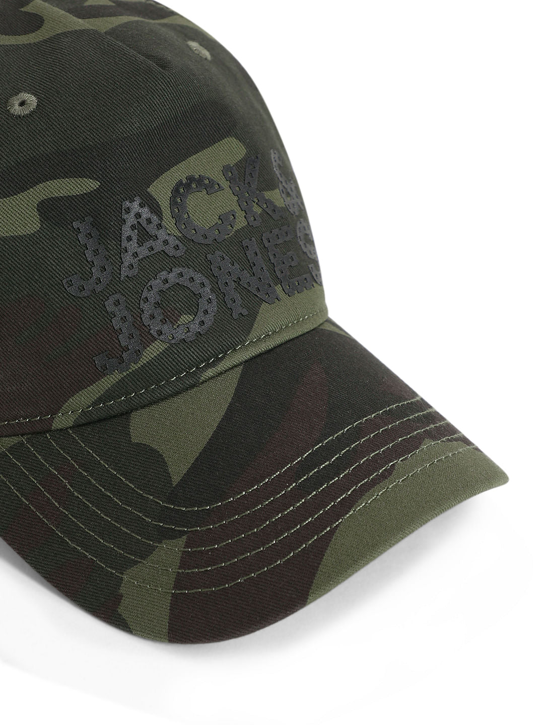 Olive Camo Print Baseball Cap