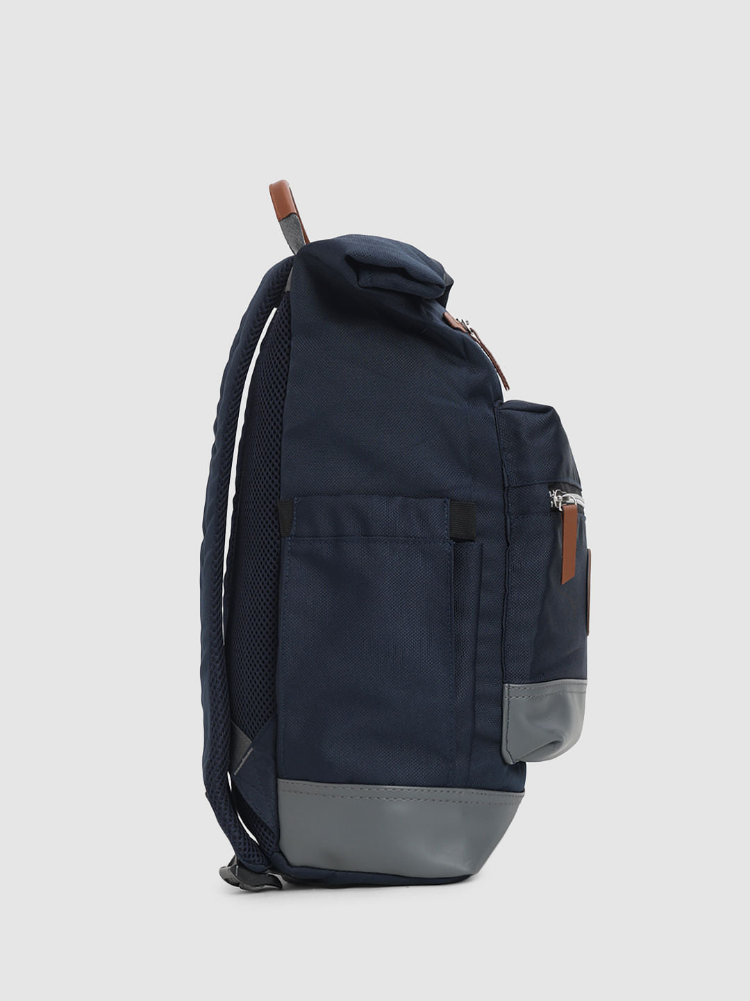 Navy Blue Roll Top Backpack