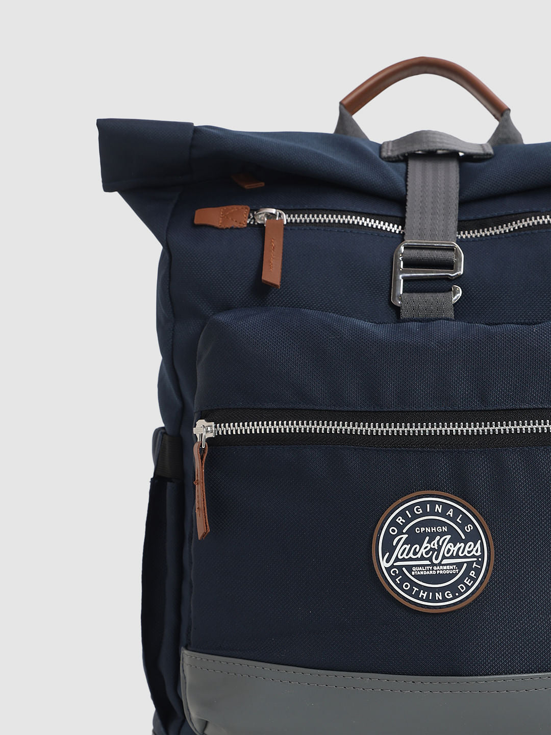 Navy Blue Roll Top Backpack