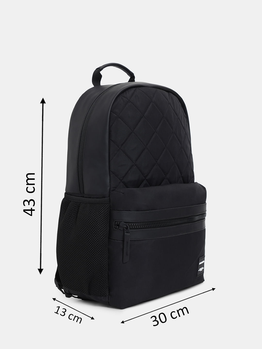 Black Quilted Premium Backpack