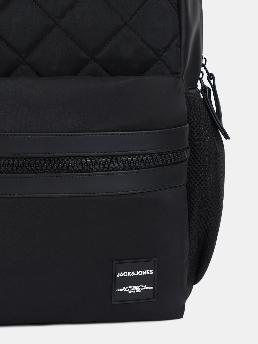 Black Quilted Premium Backpack