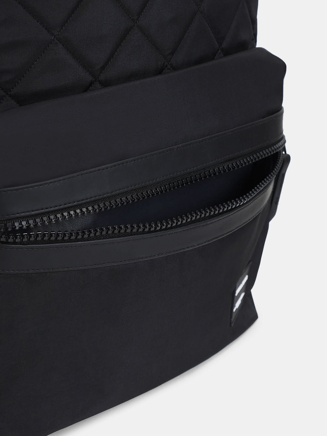 Black Quilted Premium Backpack