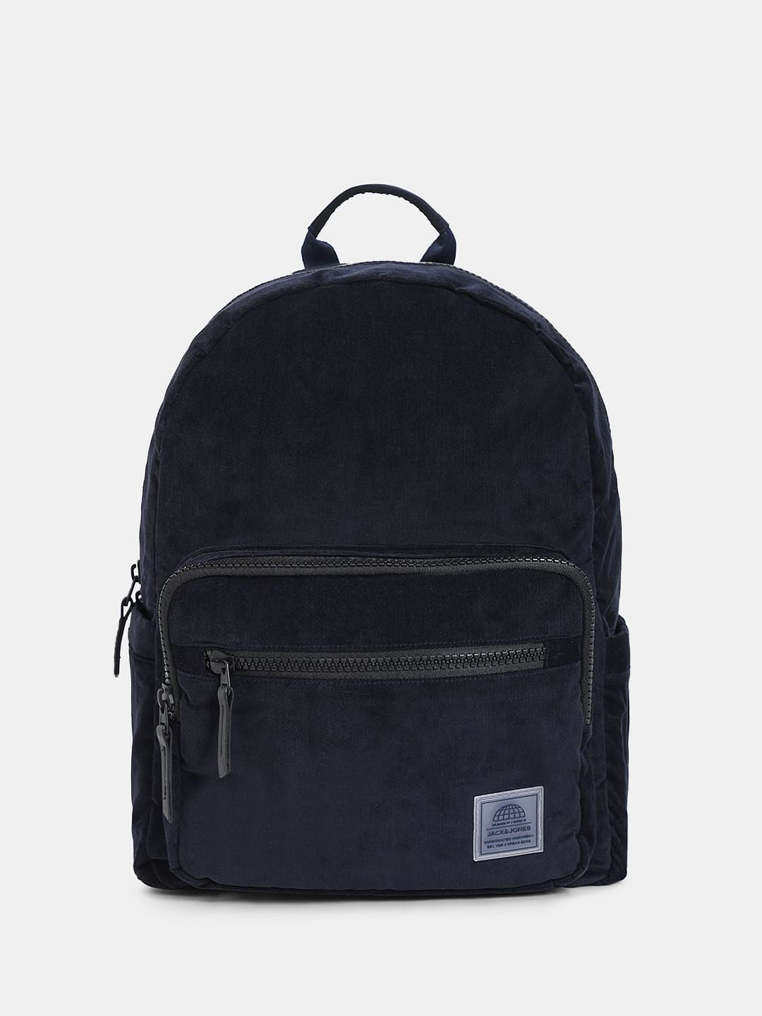 Navy Blue Corduroy Backpack