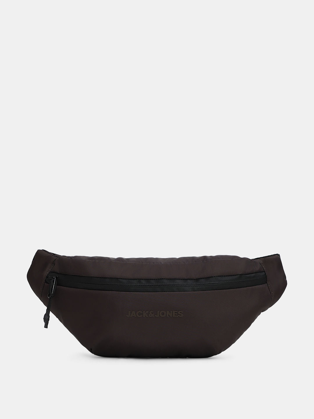 Chocolate Brown Logo Print Bumbag