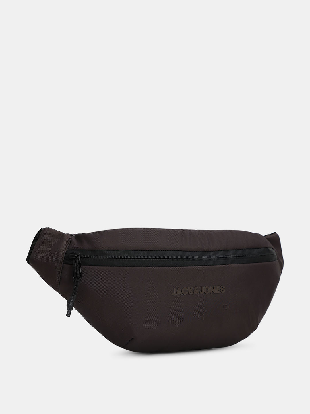 Chocolate Brown Logo Print Bumbag