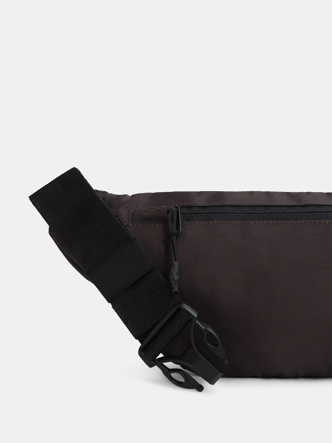 Chocolate Brown Logo Print Bumbag