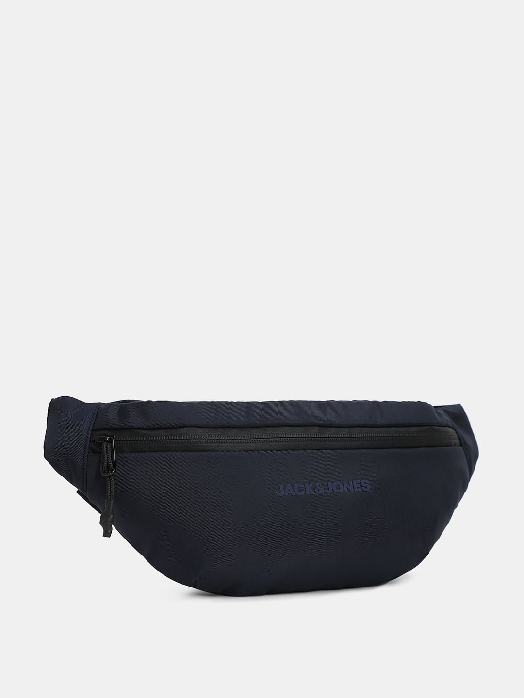 Dark Blue Logo Print Bumbag