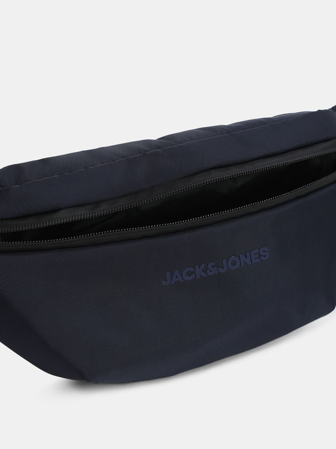 Dark Blue Logo Print Bumbag
