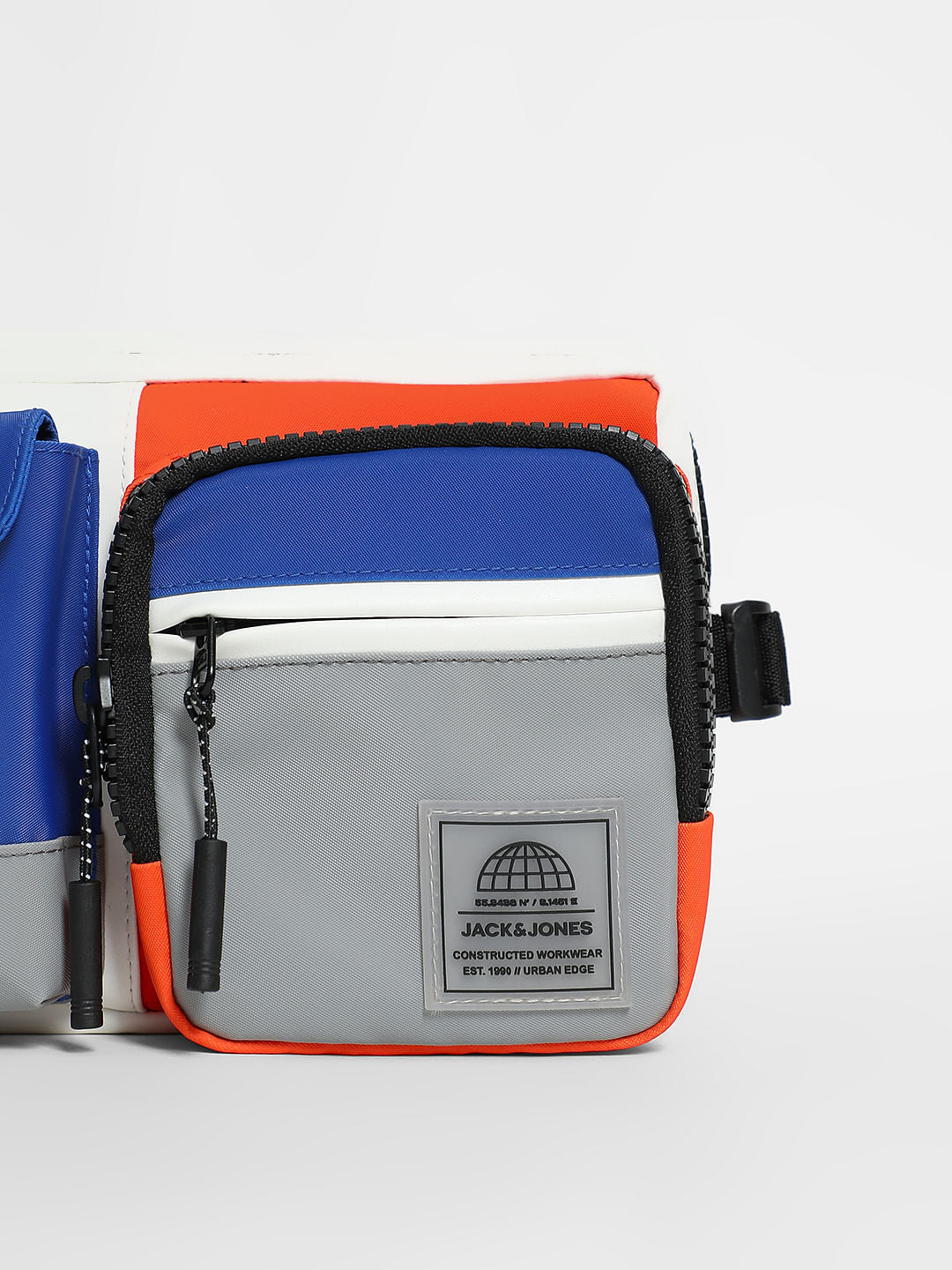 Blue Colourblocked Chestpack