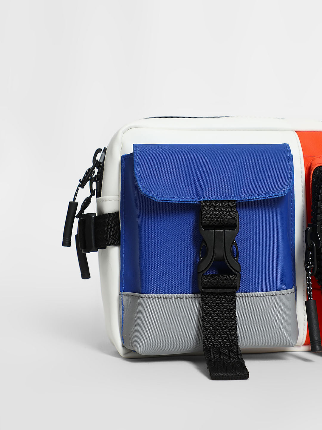 Blue Colourblocked Chestpack