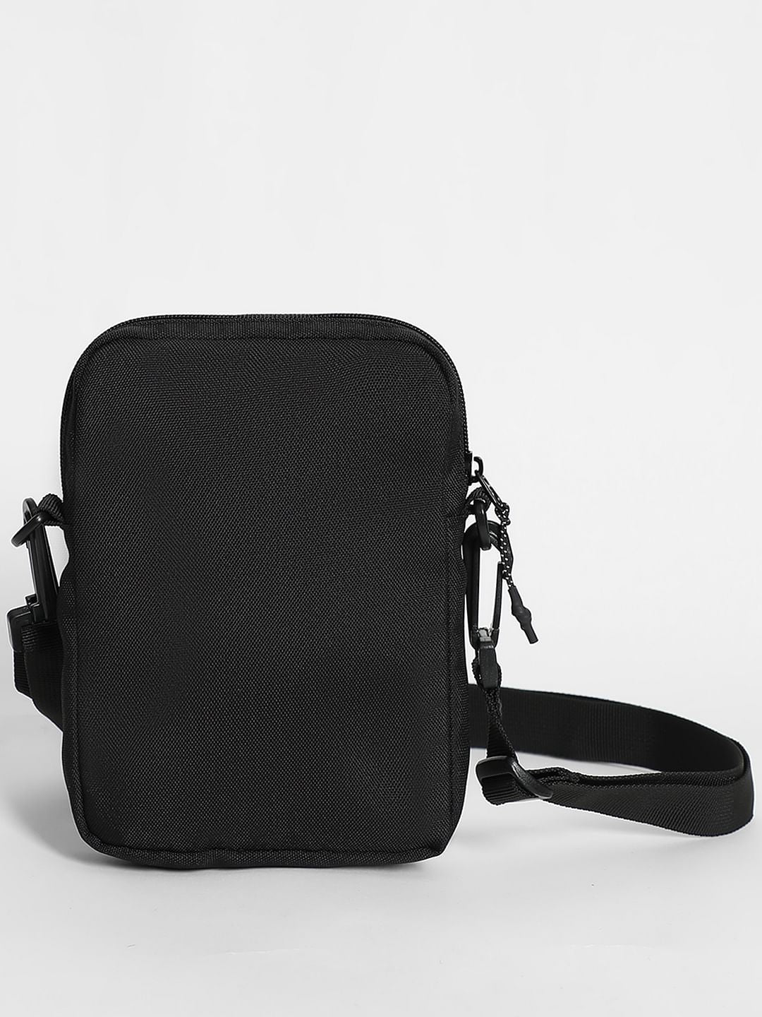 Black Logo Print Small Sling Bag