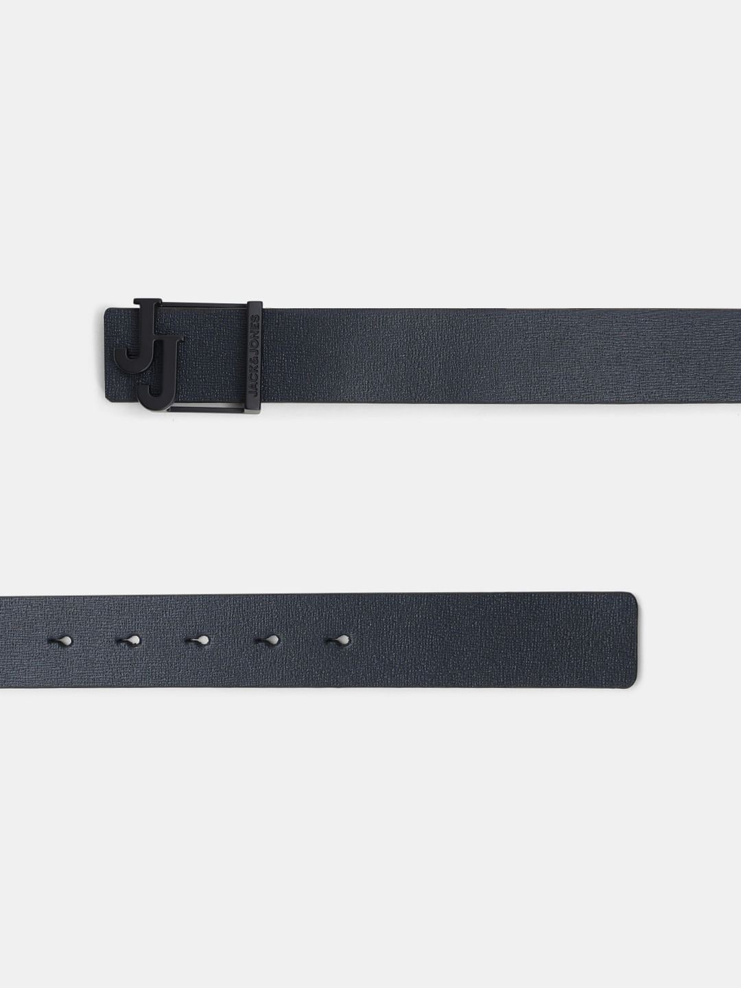 Navy Blue Reversible Leather Belt