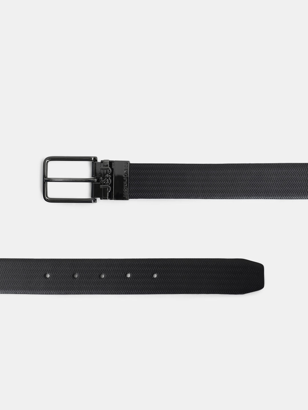 Black Premium Reversible Leather Belt