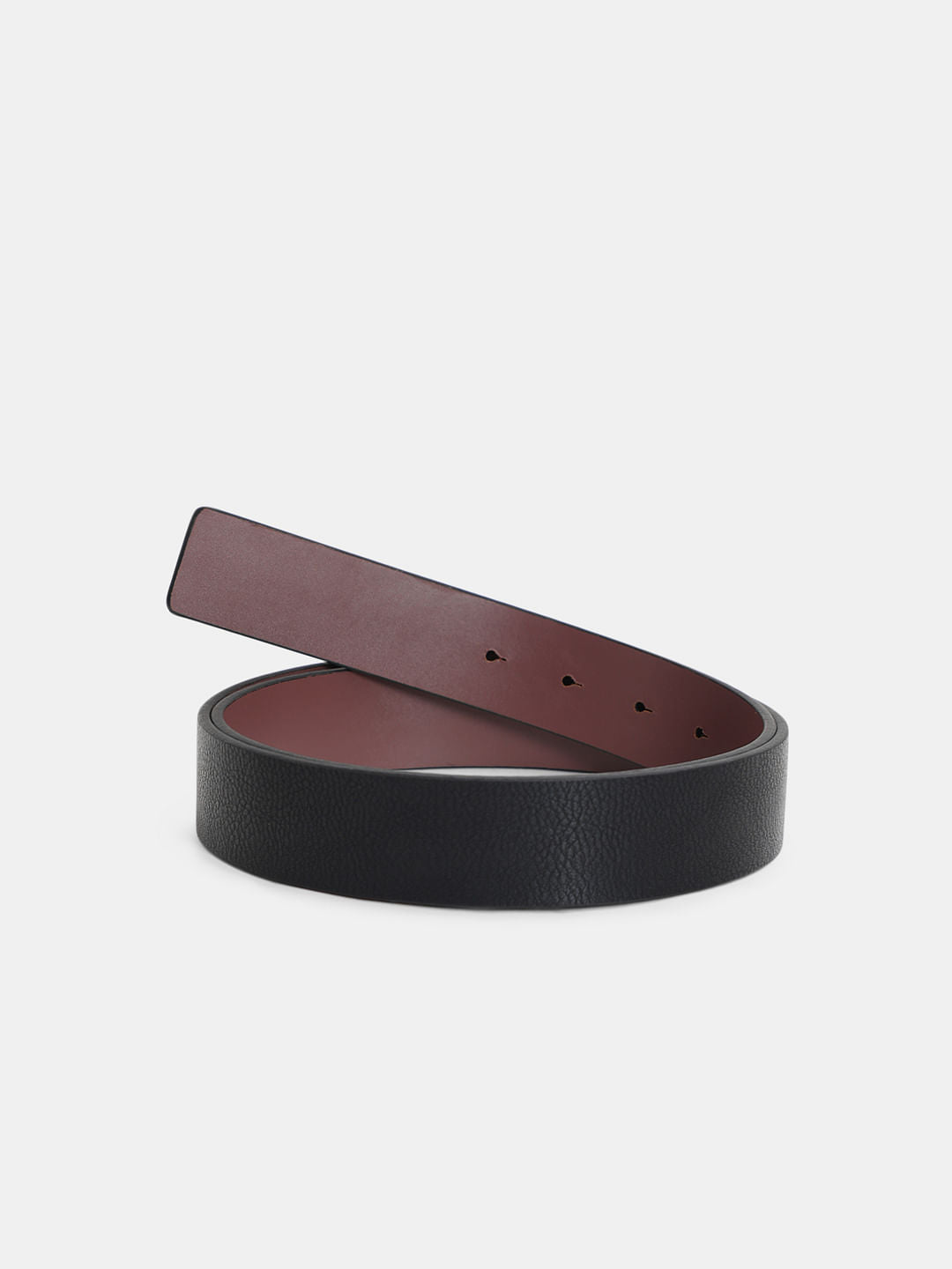 Black Reversible Leather Belt