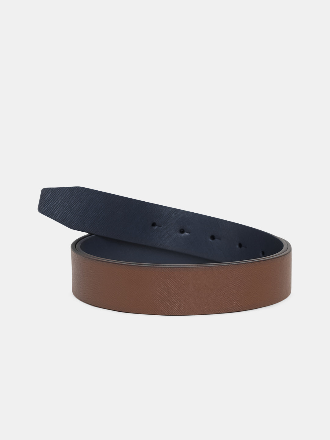 Reversible Leather Belt - Brown