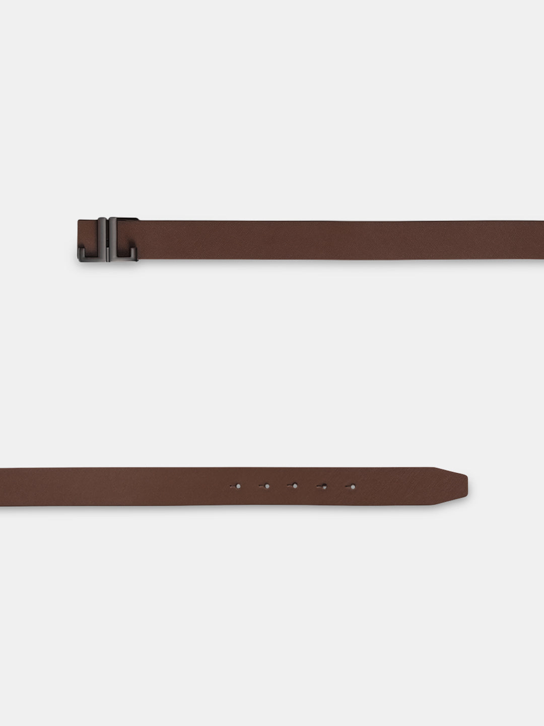 Reversible Leather Belt - Brown