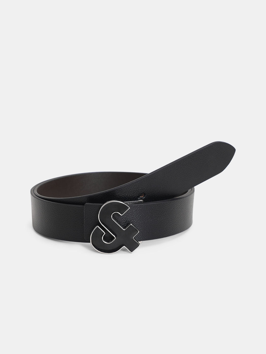 Black Reversible Premium Leather Belt