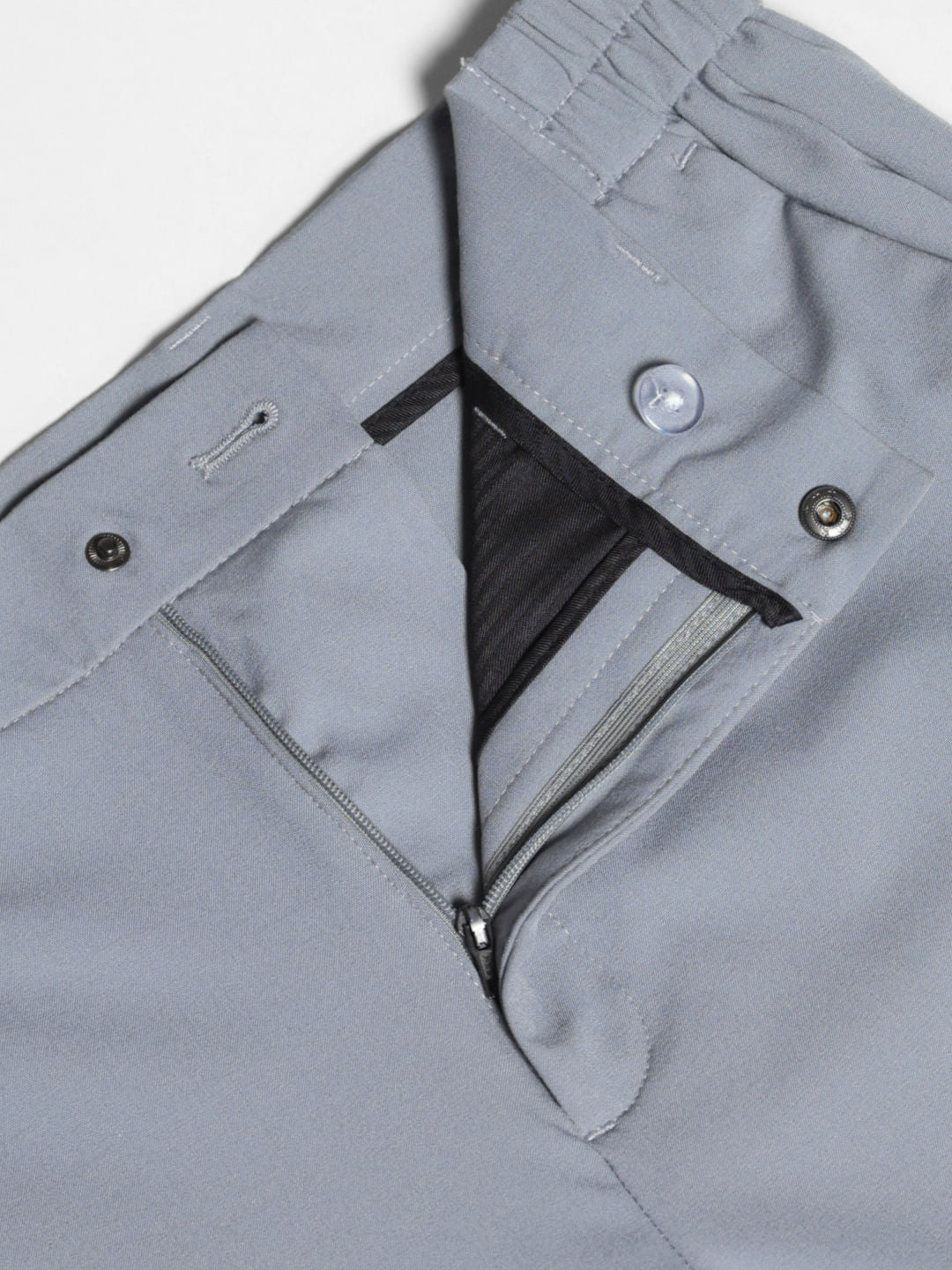 Light Grey Low Rise Stretch Trousers