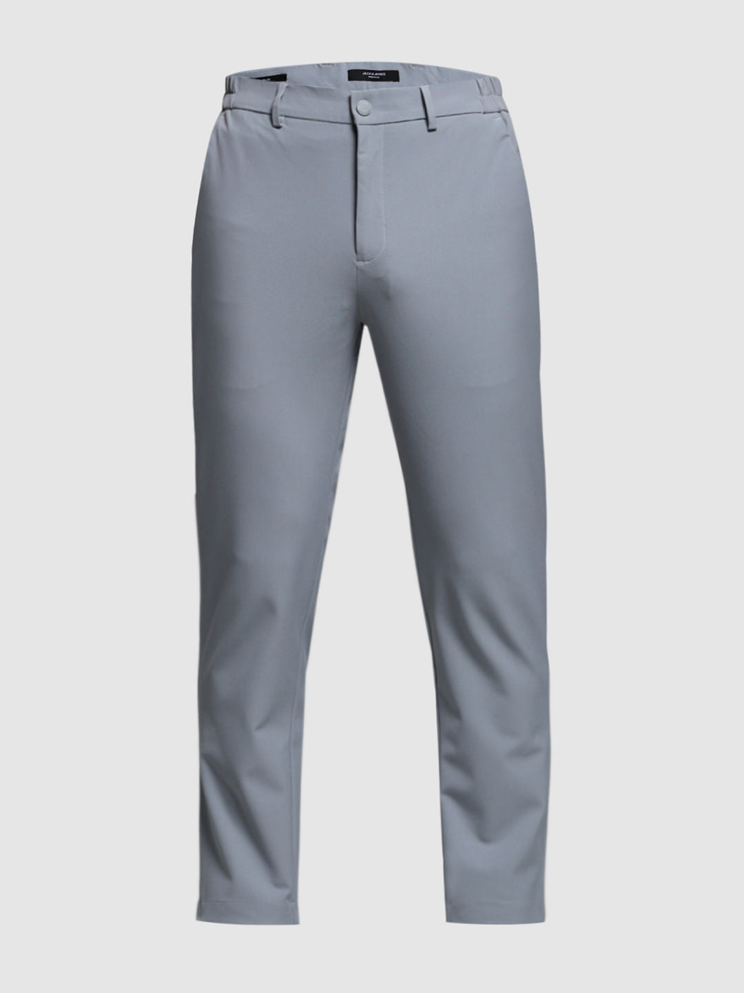 Light Grey Low Rise Stretch Trousers