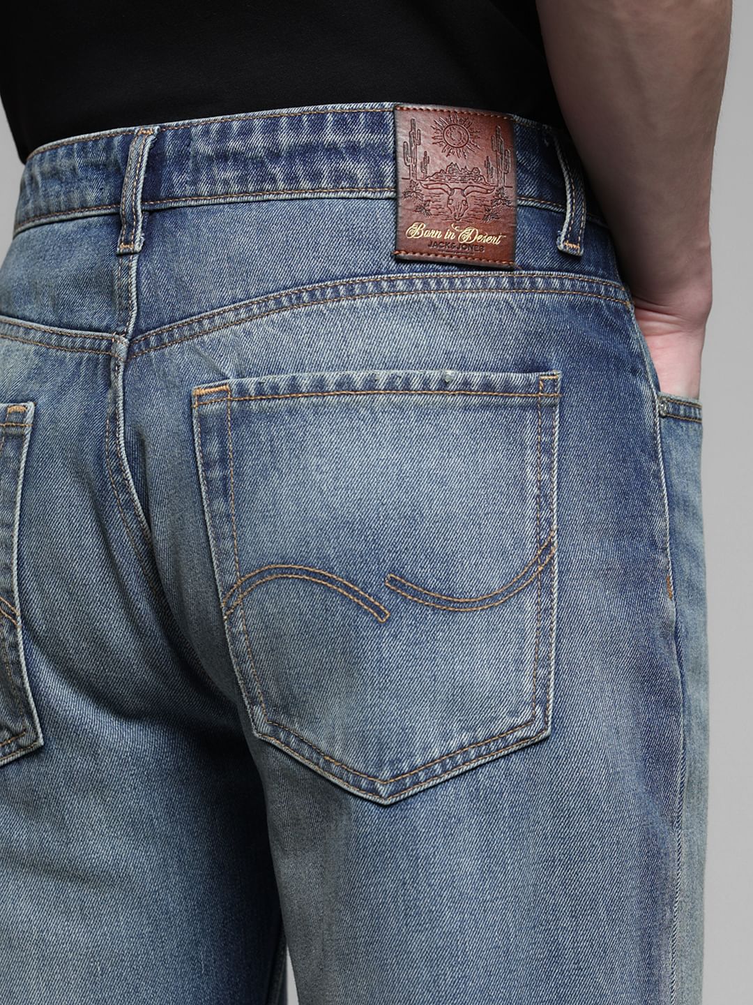 Blue High Rise Cliff Bootcut Jeans