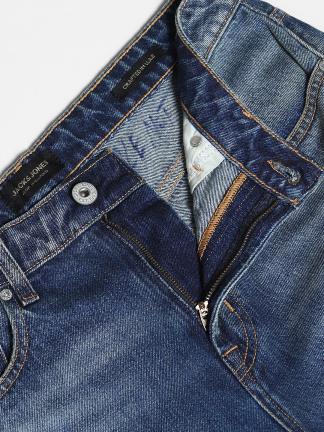 Blue High Rise Cliff Bootcut Jeans