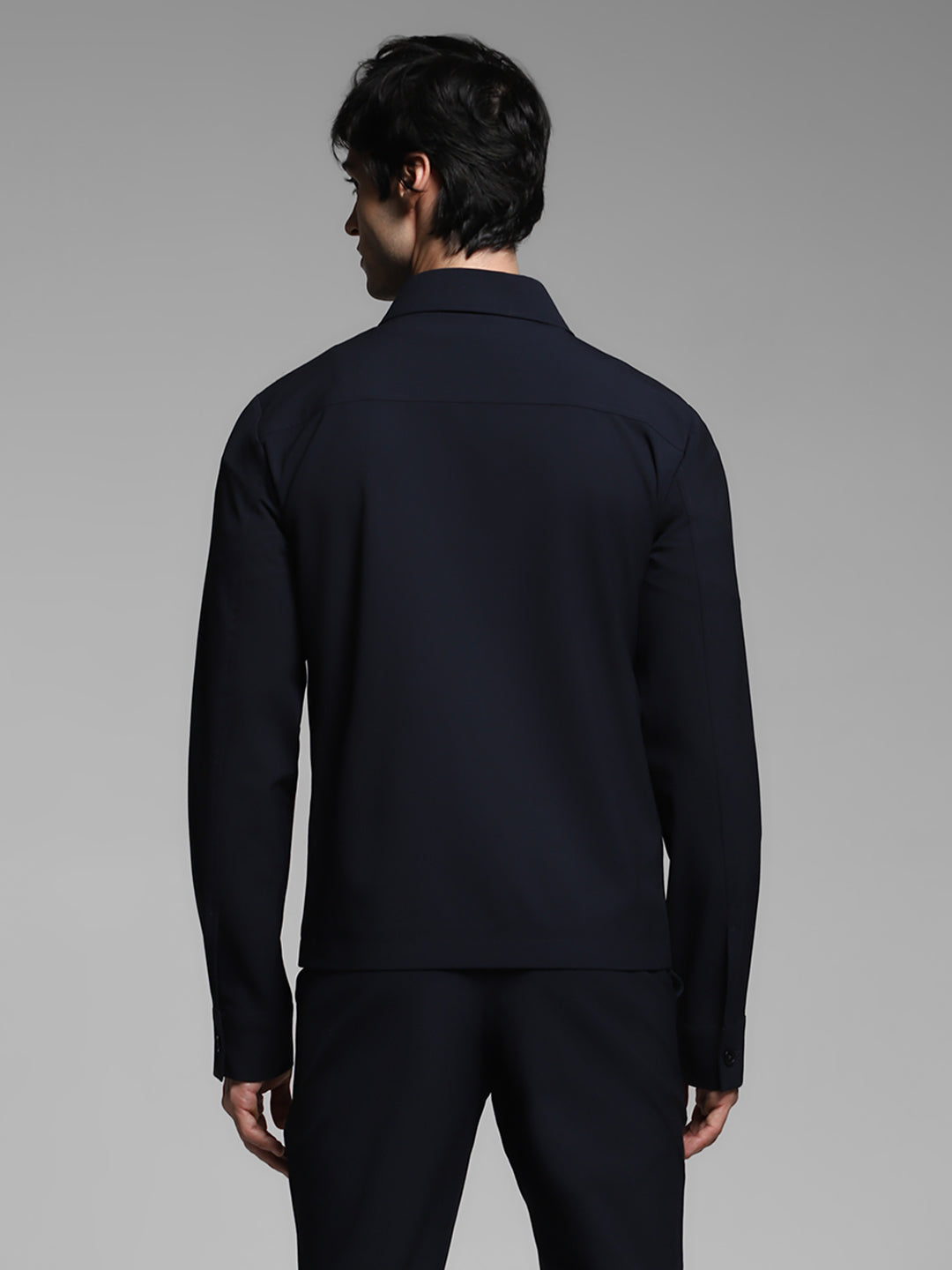 Minimal Utility Overshirt Jacket