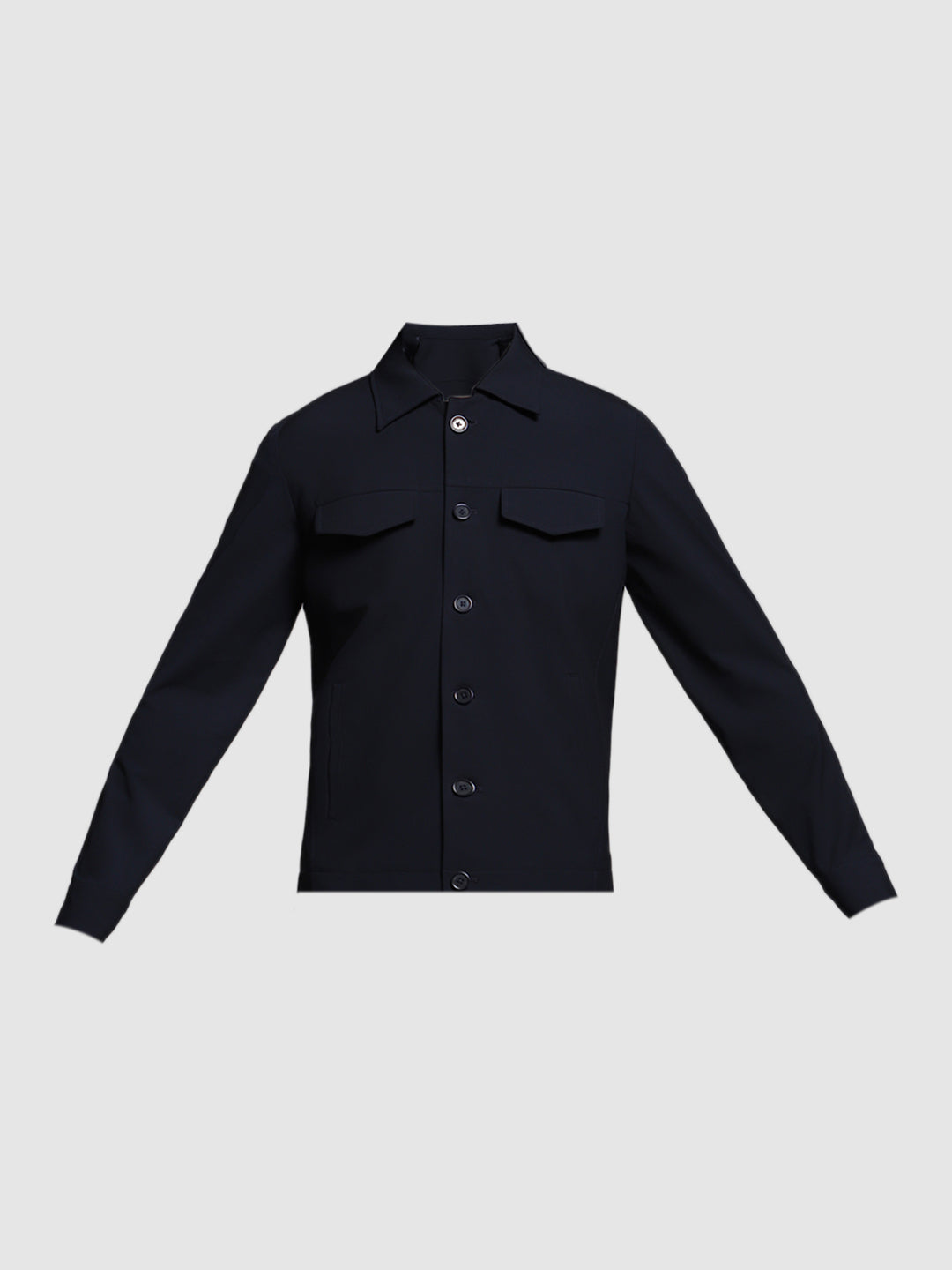 Minimal Utility Overshirt Jacket