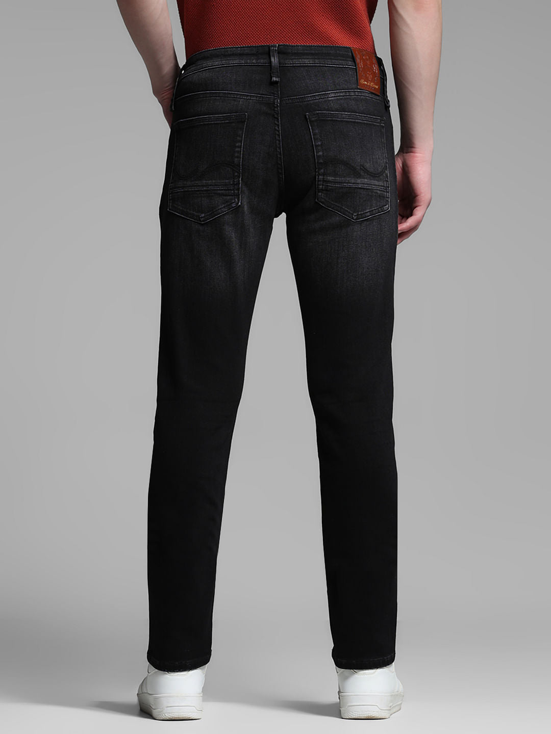 Black Low Rise Glenn Slim Fit Jeans