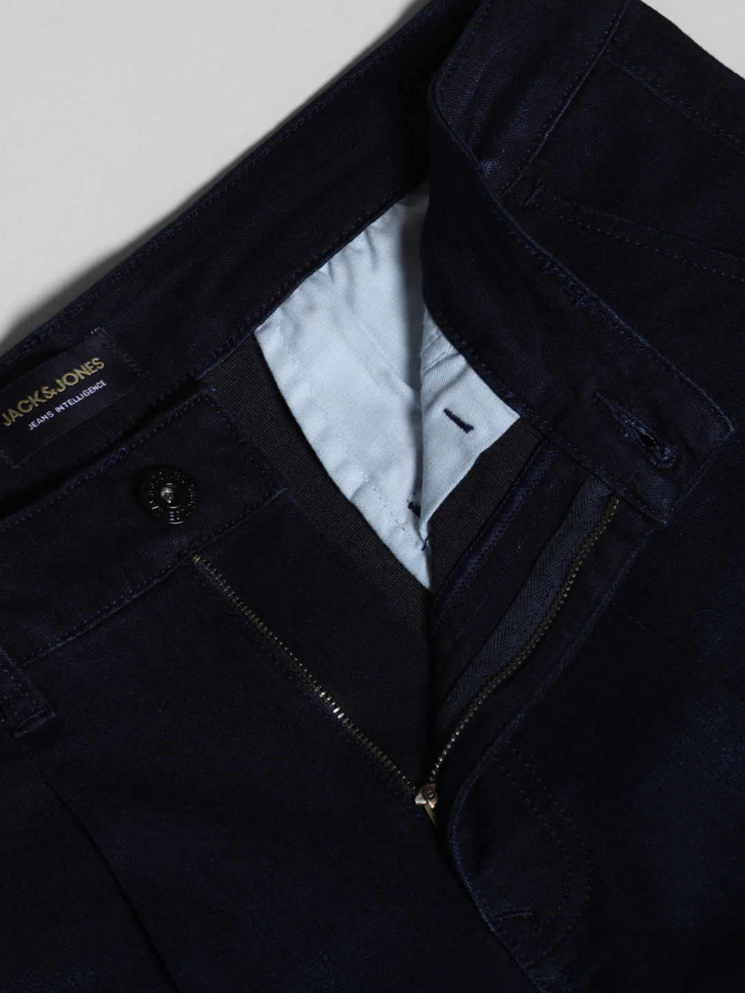 Dark Blue Low Rise Regular Fit Jeans