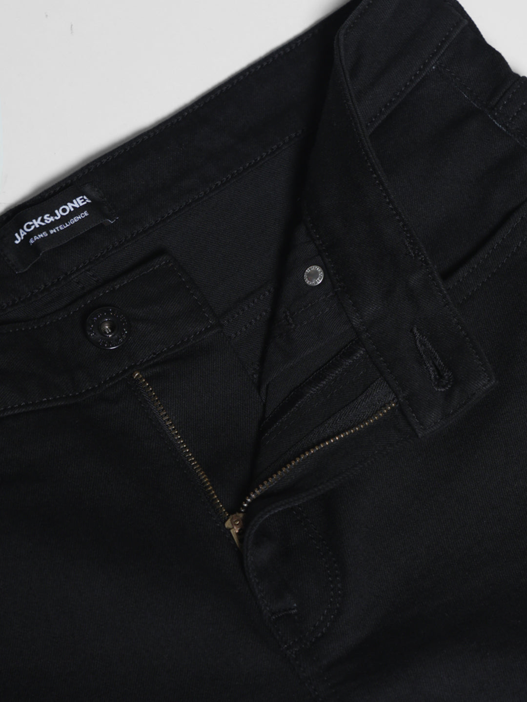 Men's Black Slim Fit Low Rise Solid Denim Jeans