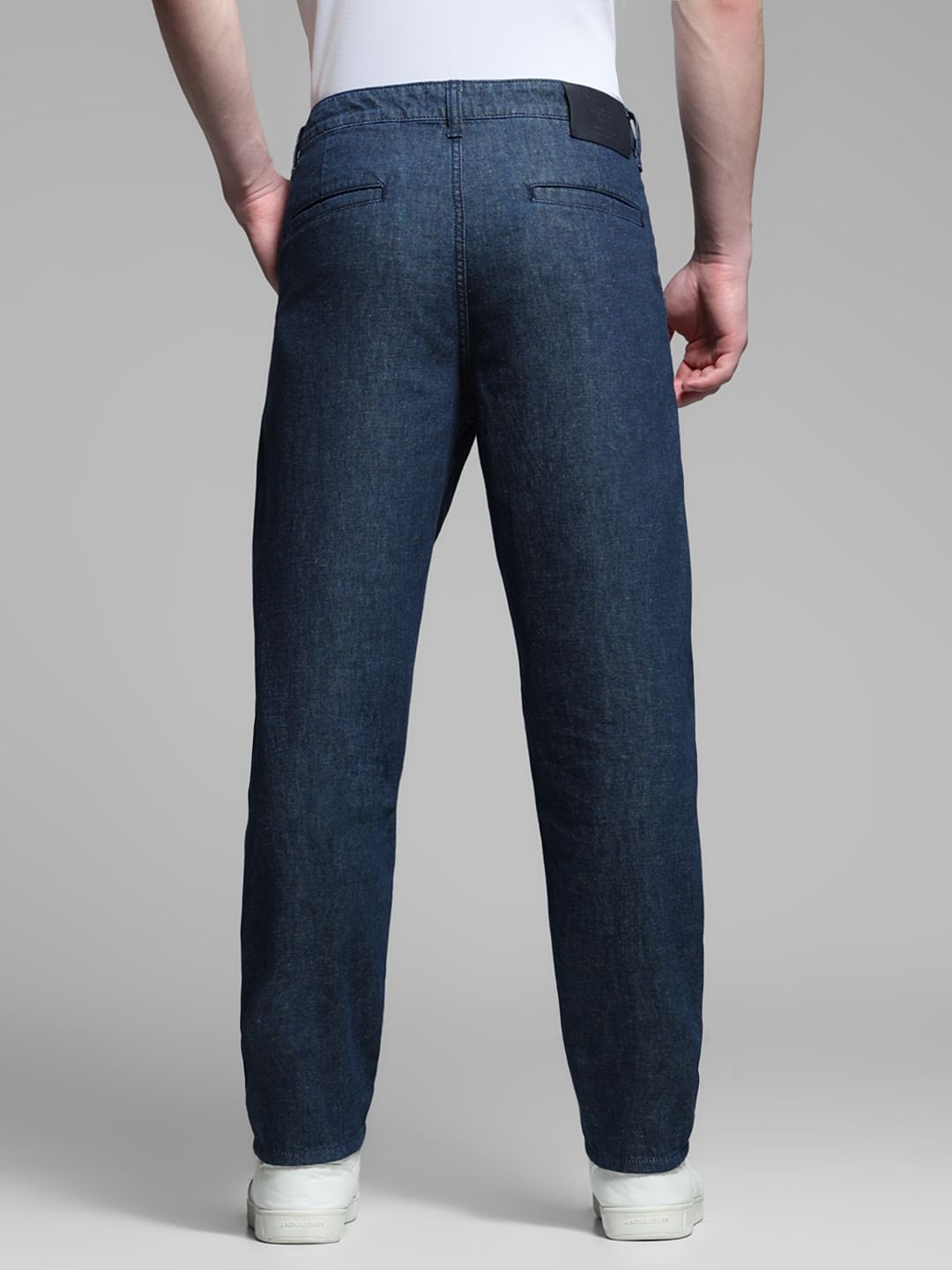 Dark Blue Low Rise Regular Fit Jeans
