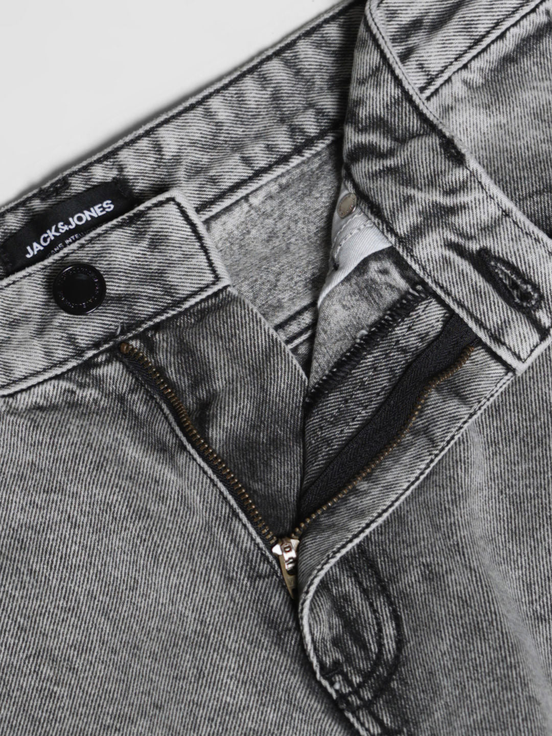 Grey High Rise Washed Dario Loose Fit Jeans