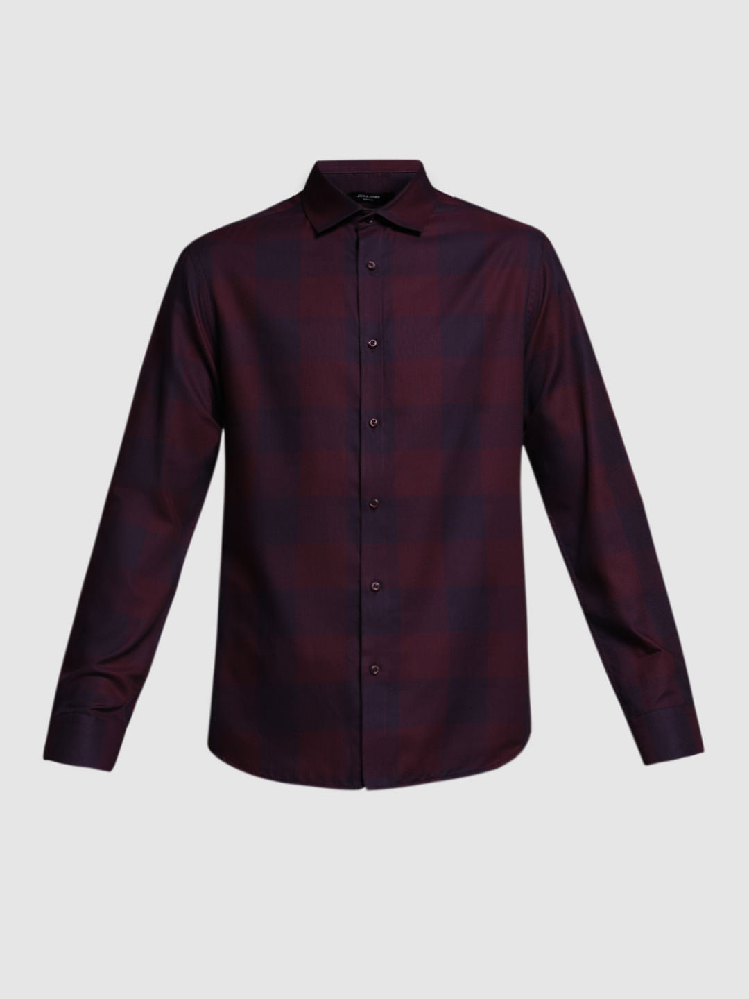 RED CHECK PRINT SHIRT