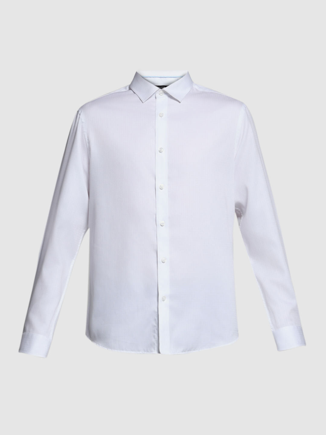 WHITE DOBBY FORMAL SHIRT