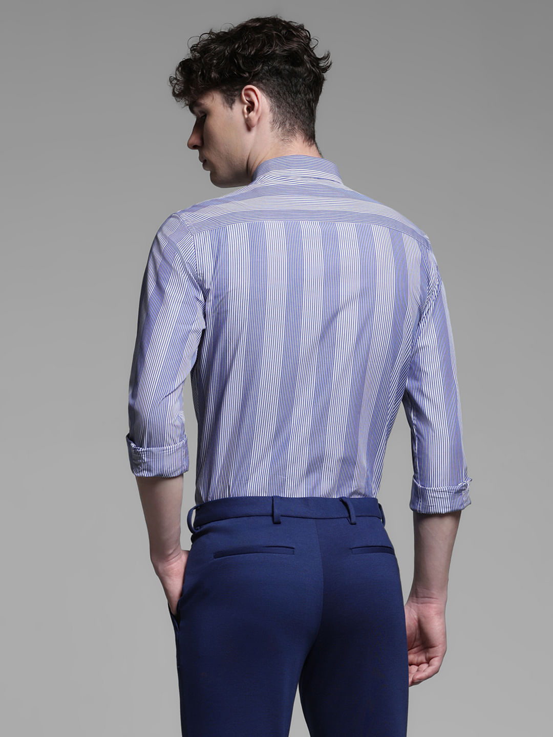 BLUE STRIPED SHIRT