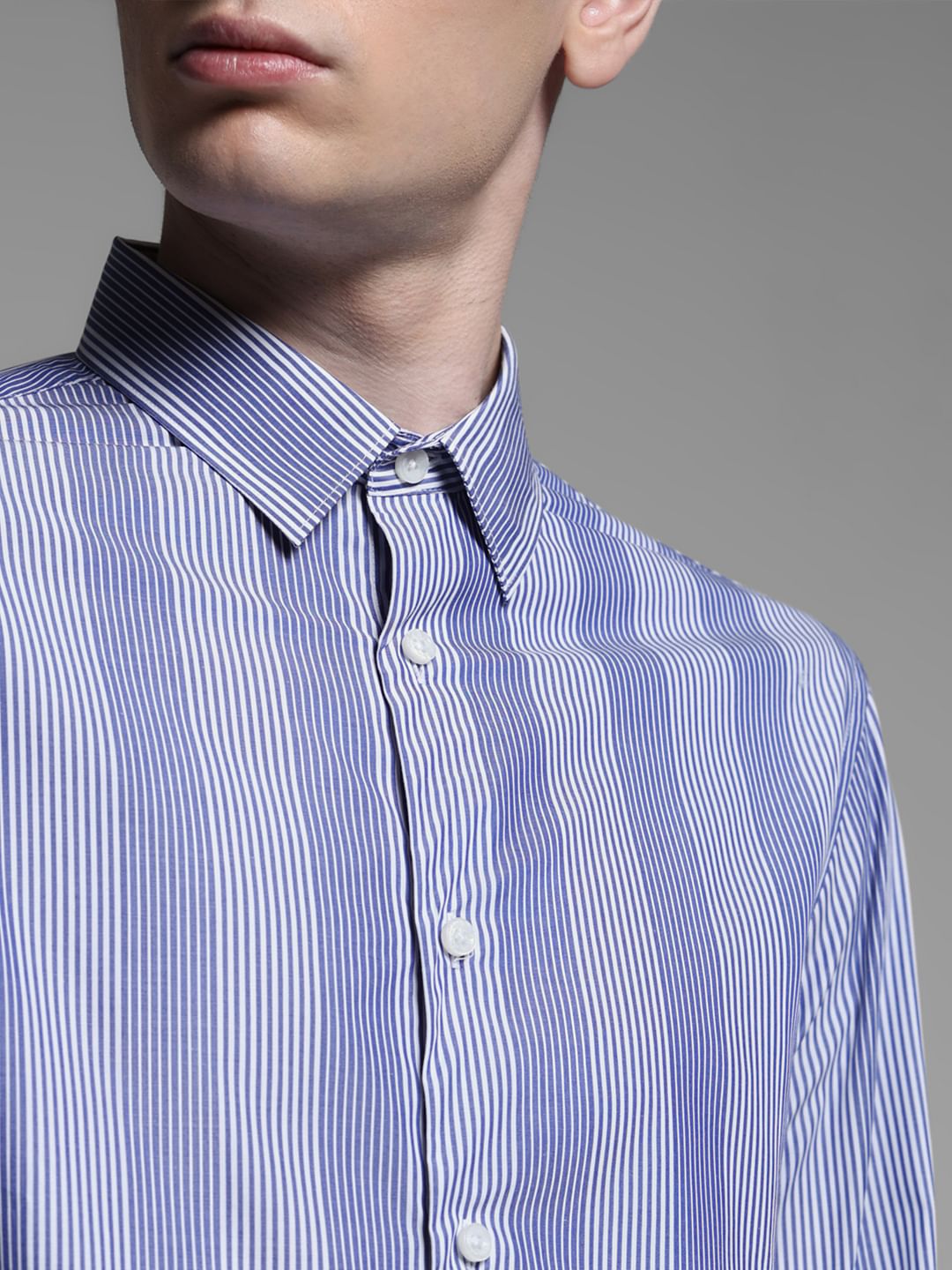 BLUE STRIPED SHIRT