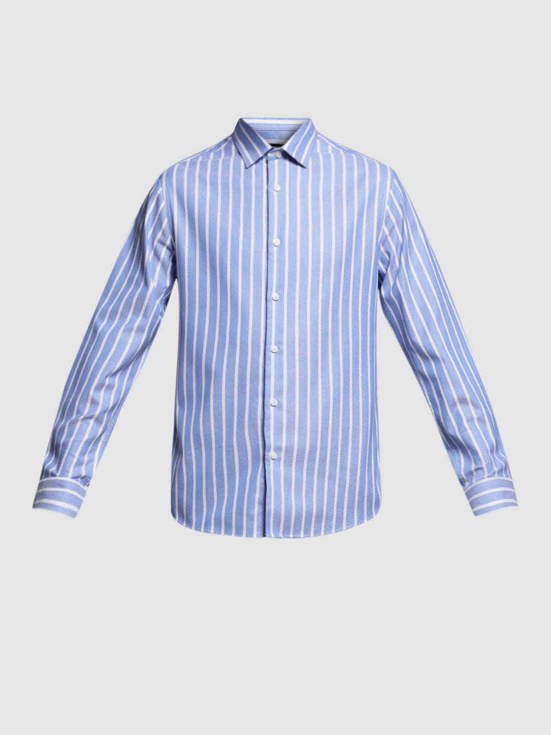 BLUE DOBBY STRIPED SHIRT