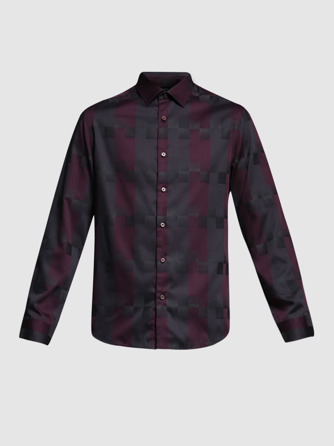 RED CHECK JACQUARD SHIRT