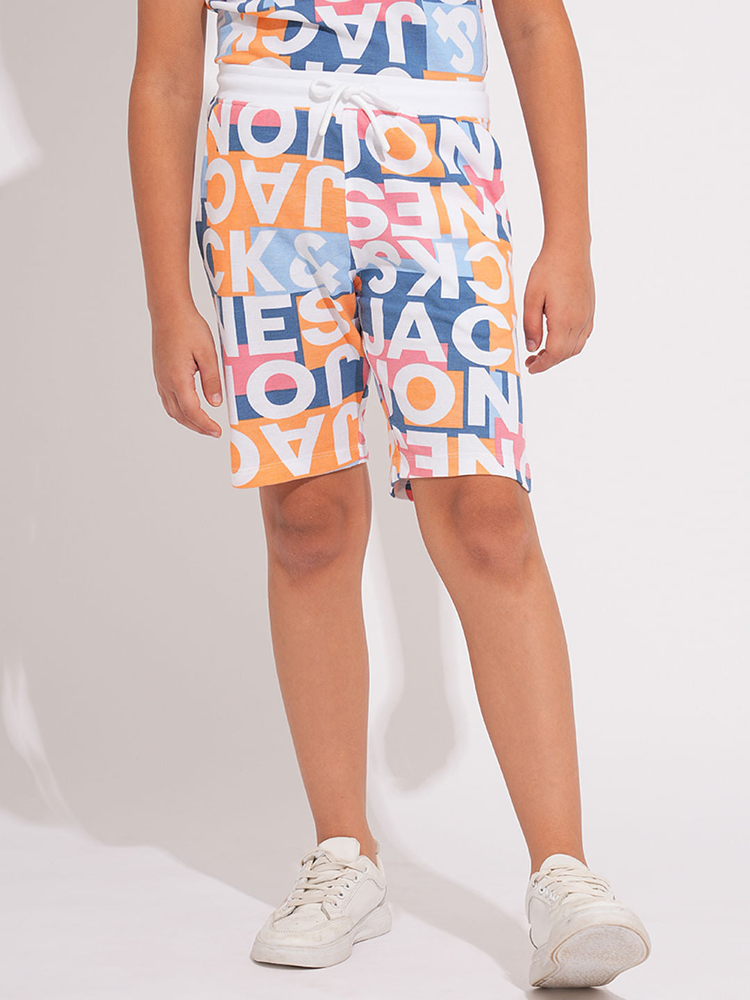 Boys Multi-Colour Printed Co-ord Set Shorts