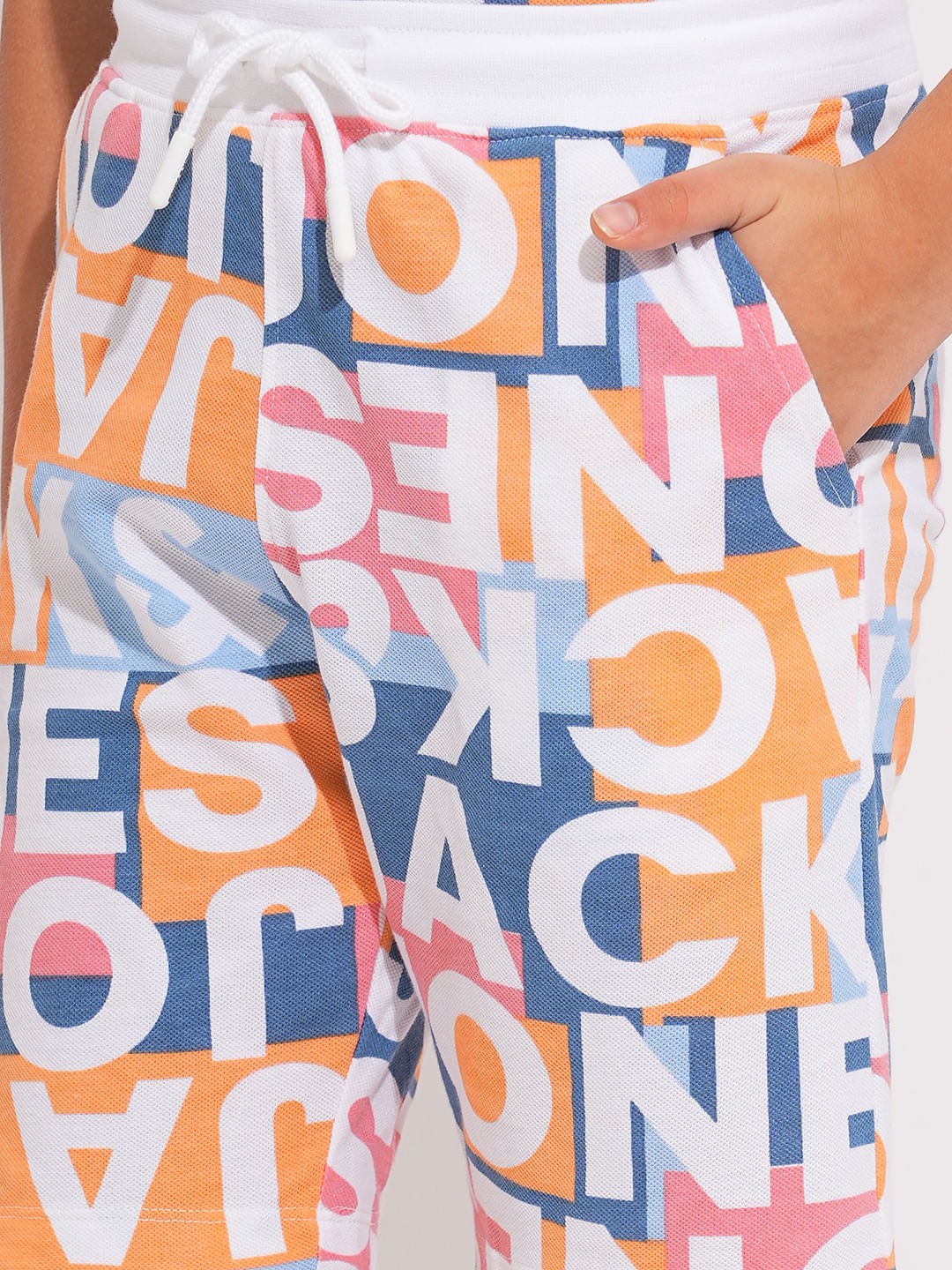 Boys Multi-Colour Printed Co-ord Set Shorts