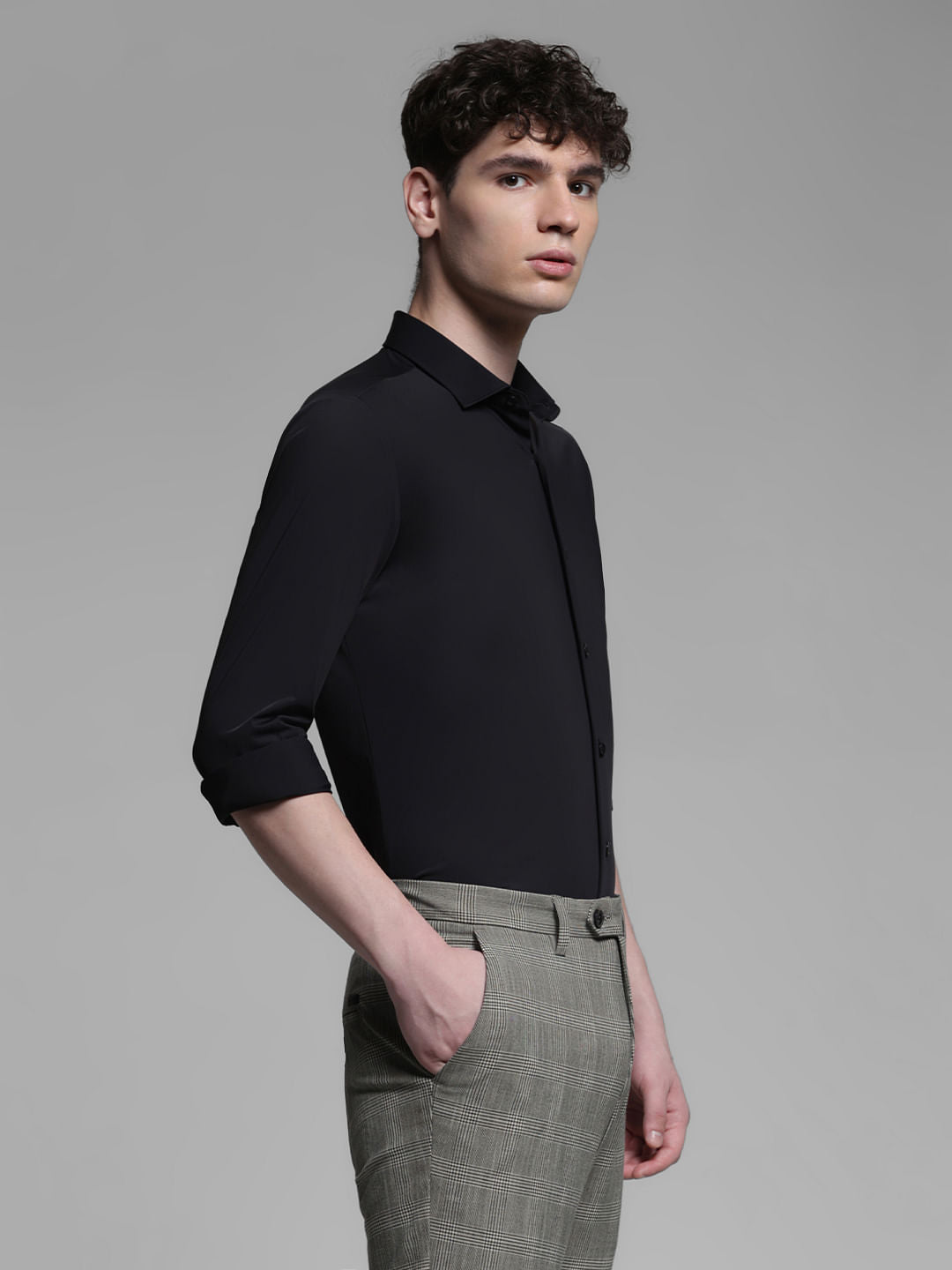 BLACK FULL SLEEVES SHIRT