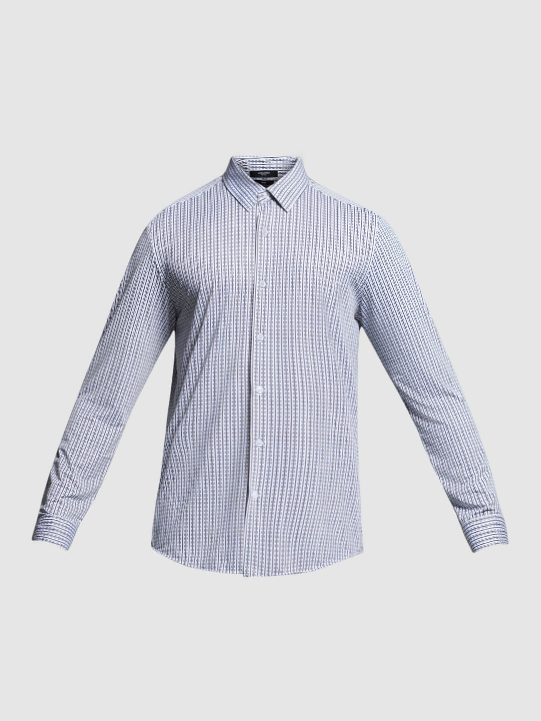 White Printed Knitted Shirt